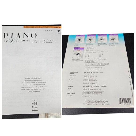 FJH Piano Lesson Sheet Music Books Level 2A-B 3A-B 4 5 Intermed Advanced Set 6 - Picture 11 of 16